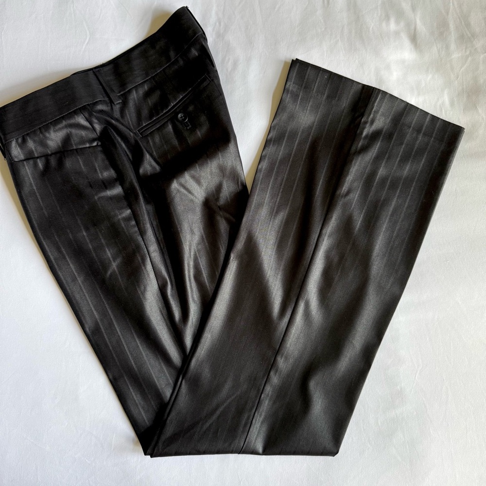 Express Charcoal Pinstripe Trousers